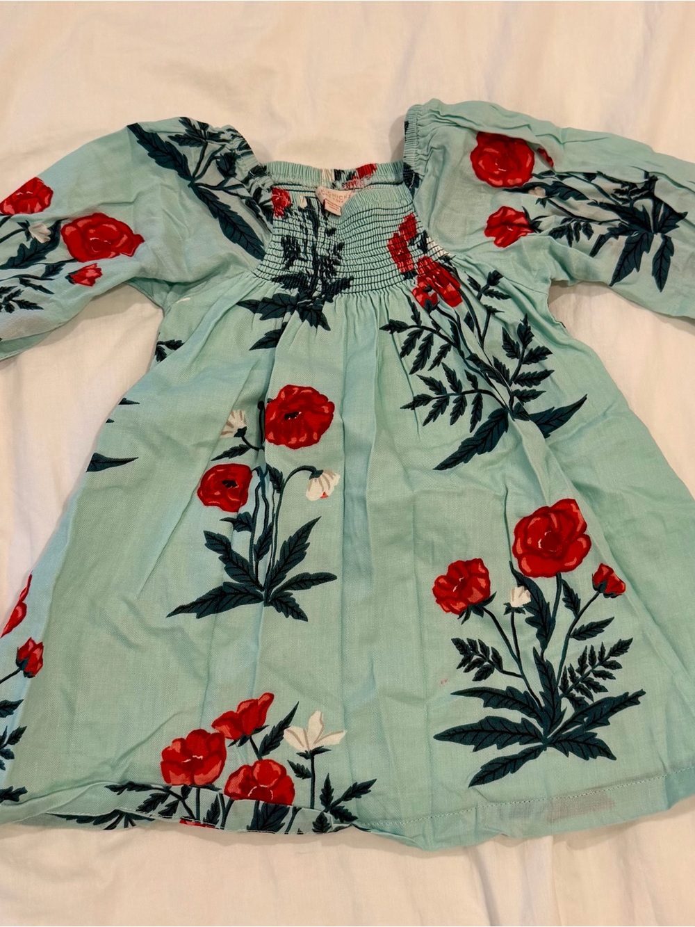 Pink Chicken Floral Smocked Dress